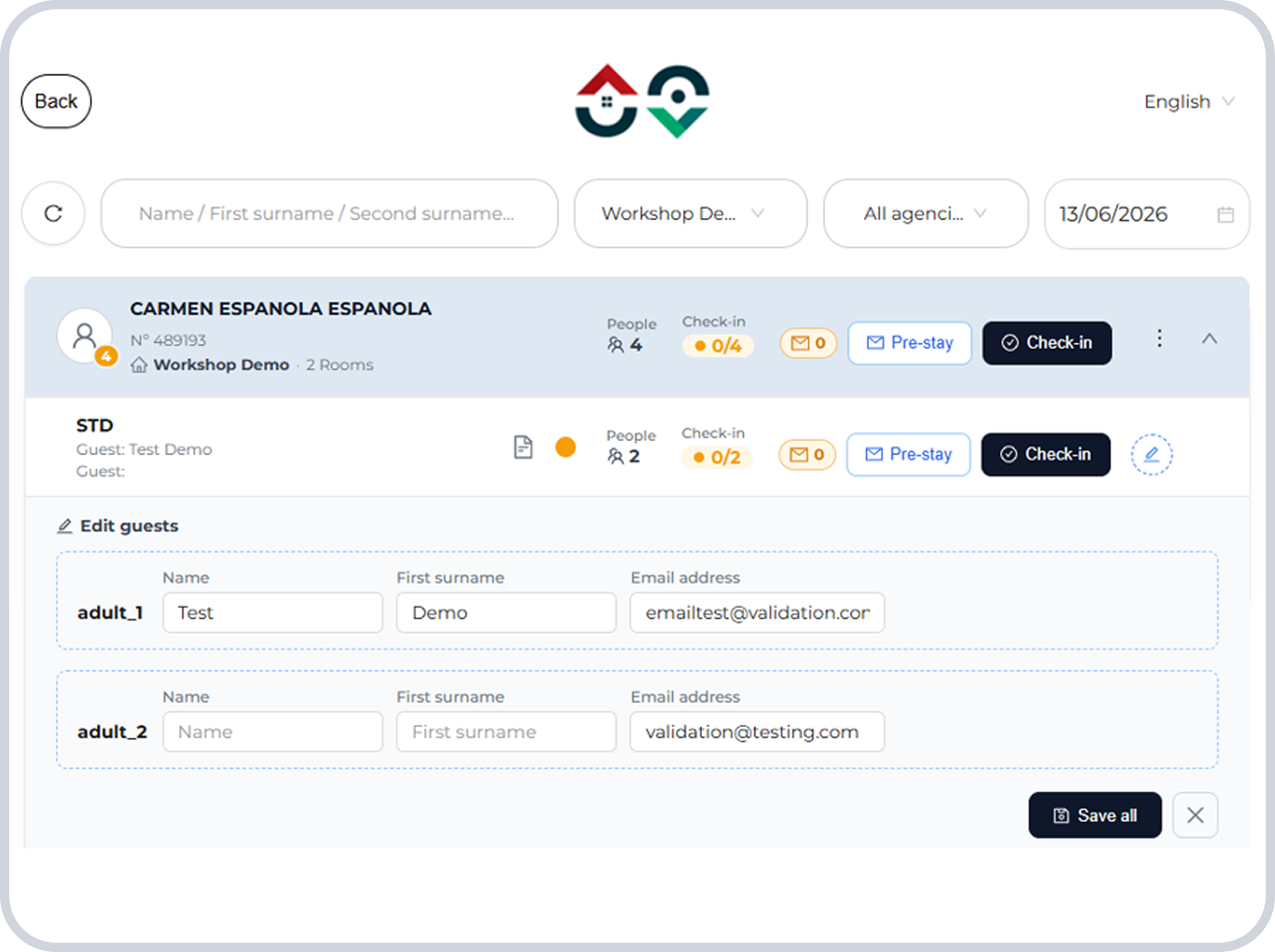 group check-in for hotels | check in hoteles | Civitfun