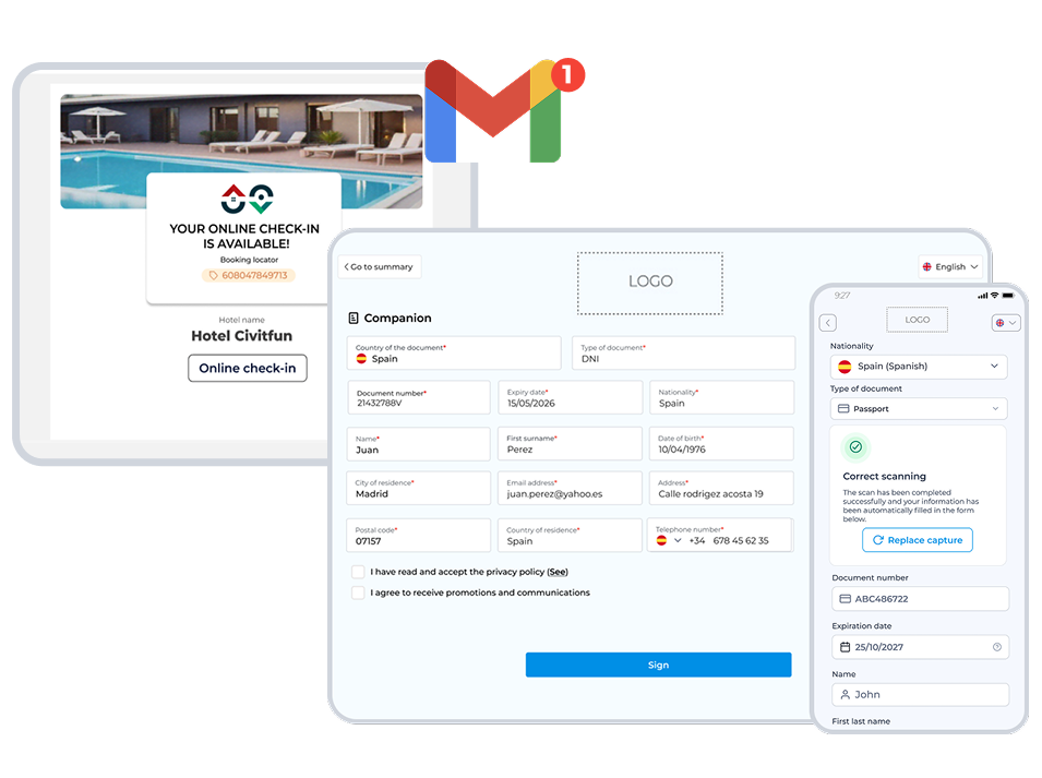 group check-in for hotels | check in hoteles | Civitfun