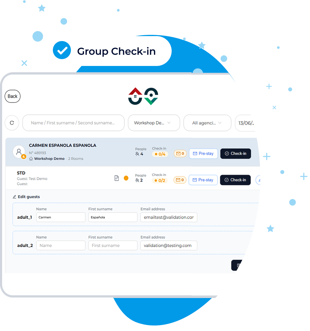 group check-in for hotels | check in hoteles | Civitfun